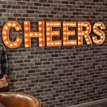 14-24" metal marquee letter, light up sign, custom color