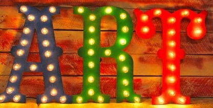 Large marquee letter trio, wedding initial sign, anniversary decor