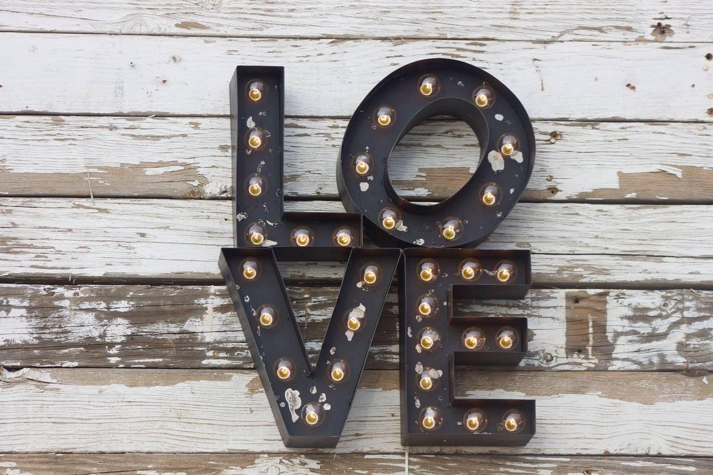 14-24" metal marquee letter, light up sign, custom color