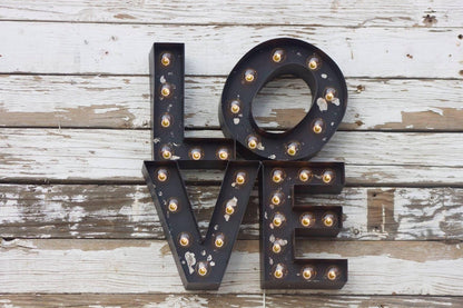 14-24" metal marquee letter, light up sign, custom color