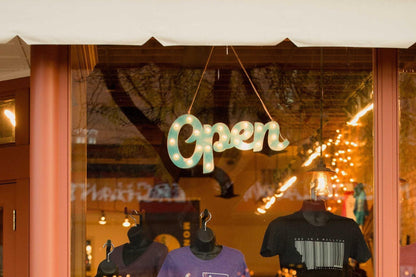 Custom wood lighted open sign | neon style marquee for business, salon, bar (led)