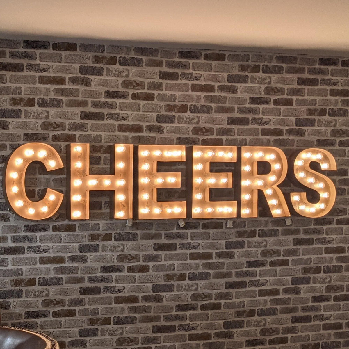 Steel Marquee Letters, Illuminated Light Up Sign, Custom Wedding Event Decor