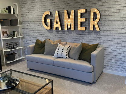 Sale large marquee letters...light up letter, metal steel, marquee letters, boho, mcm, mid century sign, outdoor, business, lighted letters