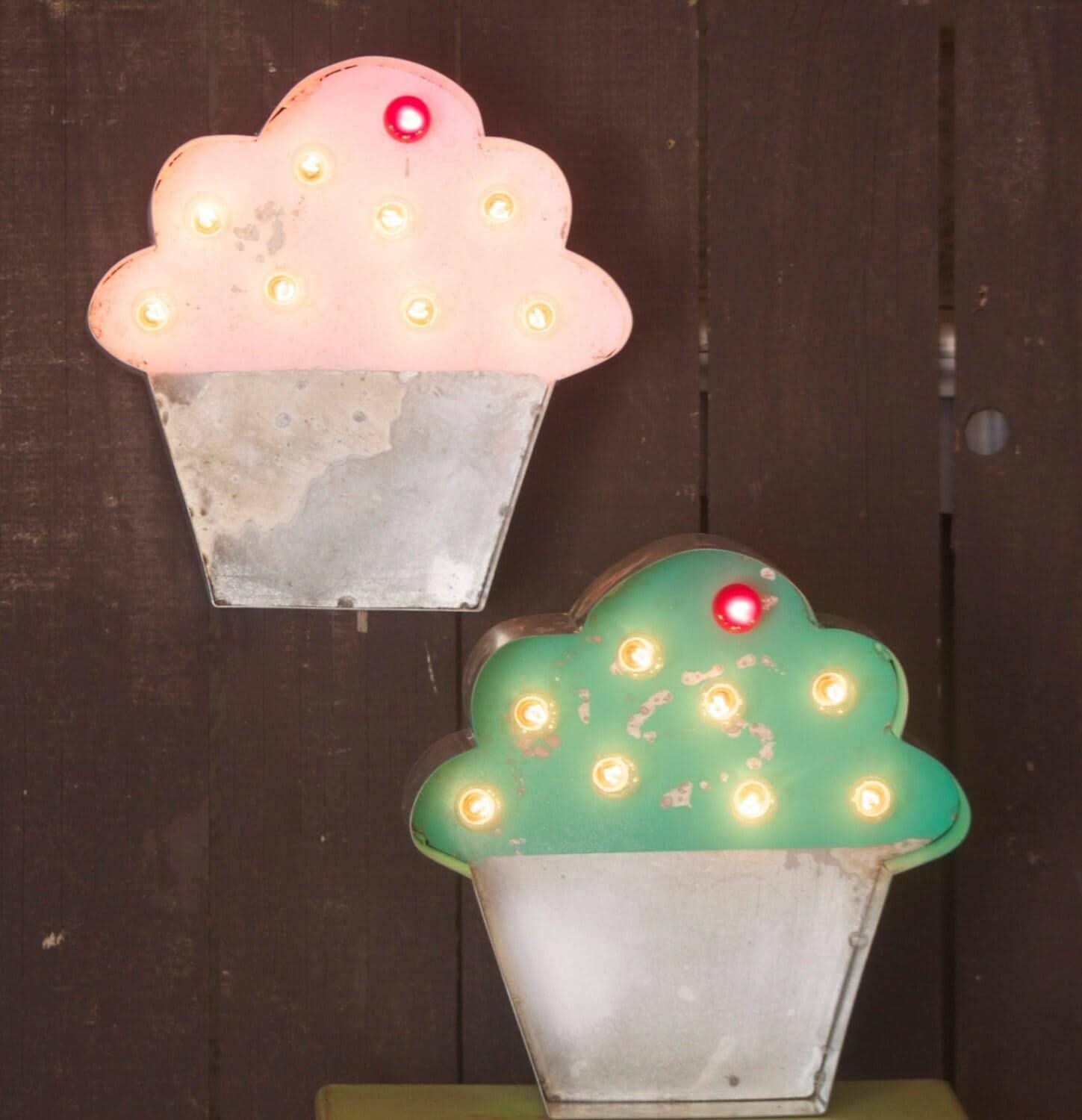 Marquee sign cupcake marquee vintage style metal steel........... bakery sign cupcake sign sweet birthday cupcake bar fun bakery