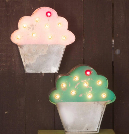 Marquee sign cupcake marquee vintage style metal steel........... bakery sign cupcake sign sweet birthday cupcake bar fun bakery
