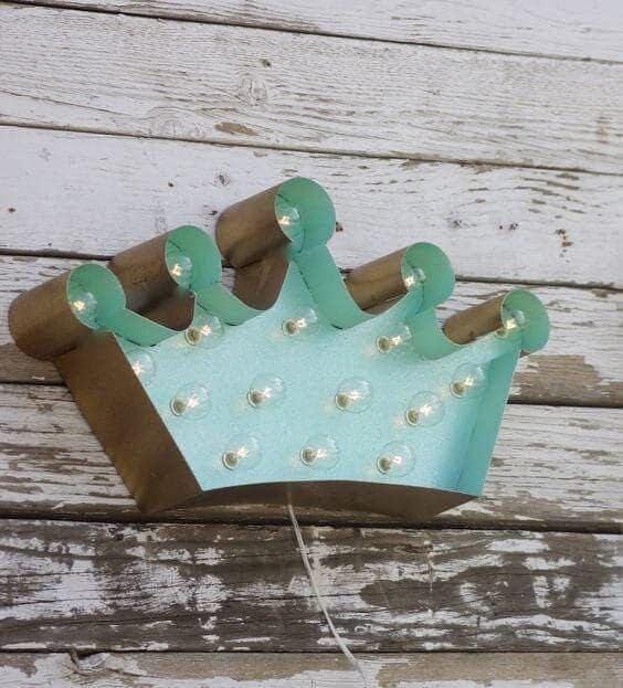 Big crown marquee vintage style metal steel........... birthday decor home bedroom queen princess kitchen