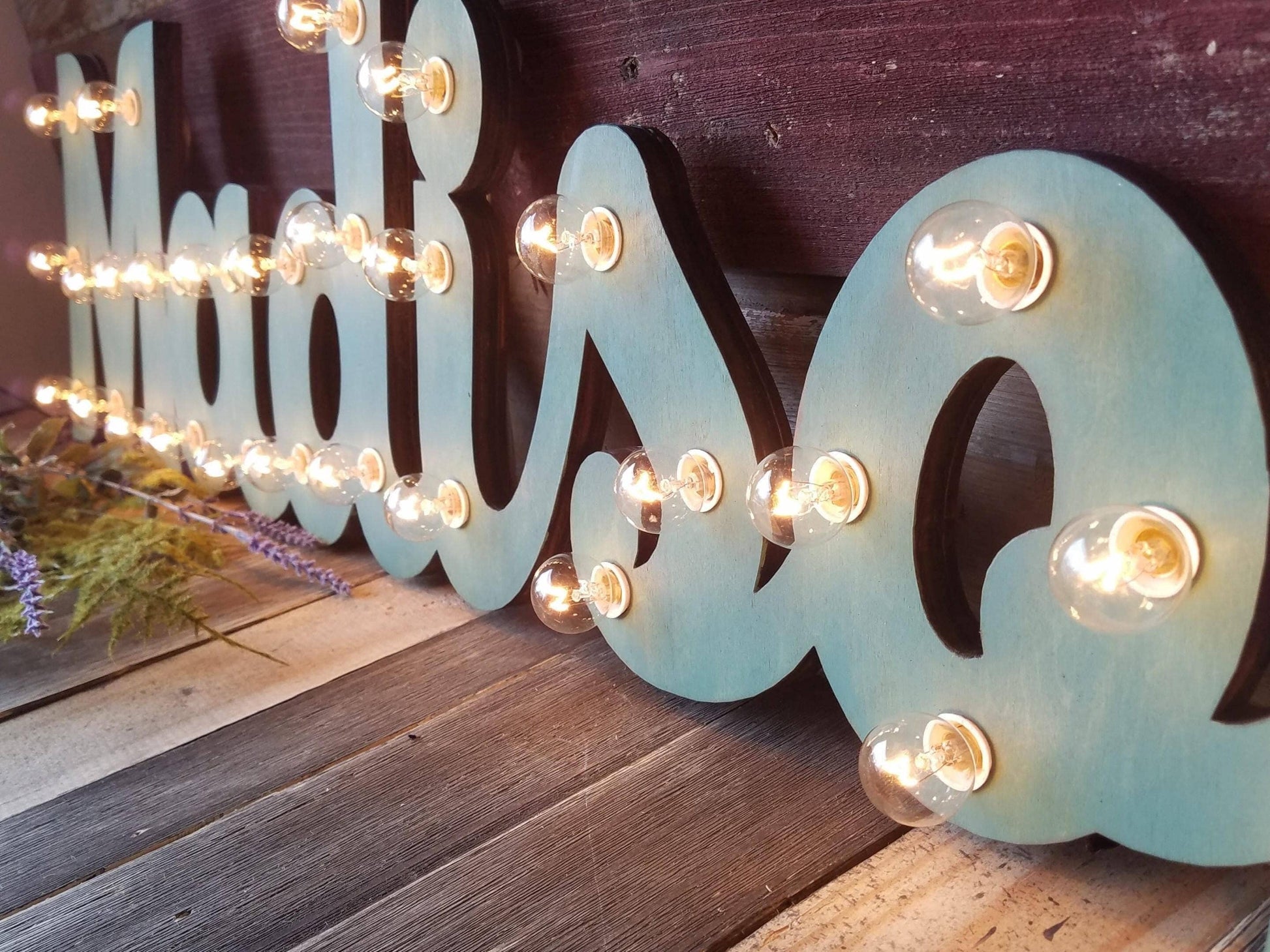 Marquee sign light sign personalized wood ... howdy sign love play eat open hola yum bar dream custom.. wedding gift restaurant