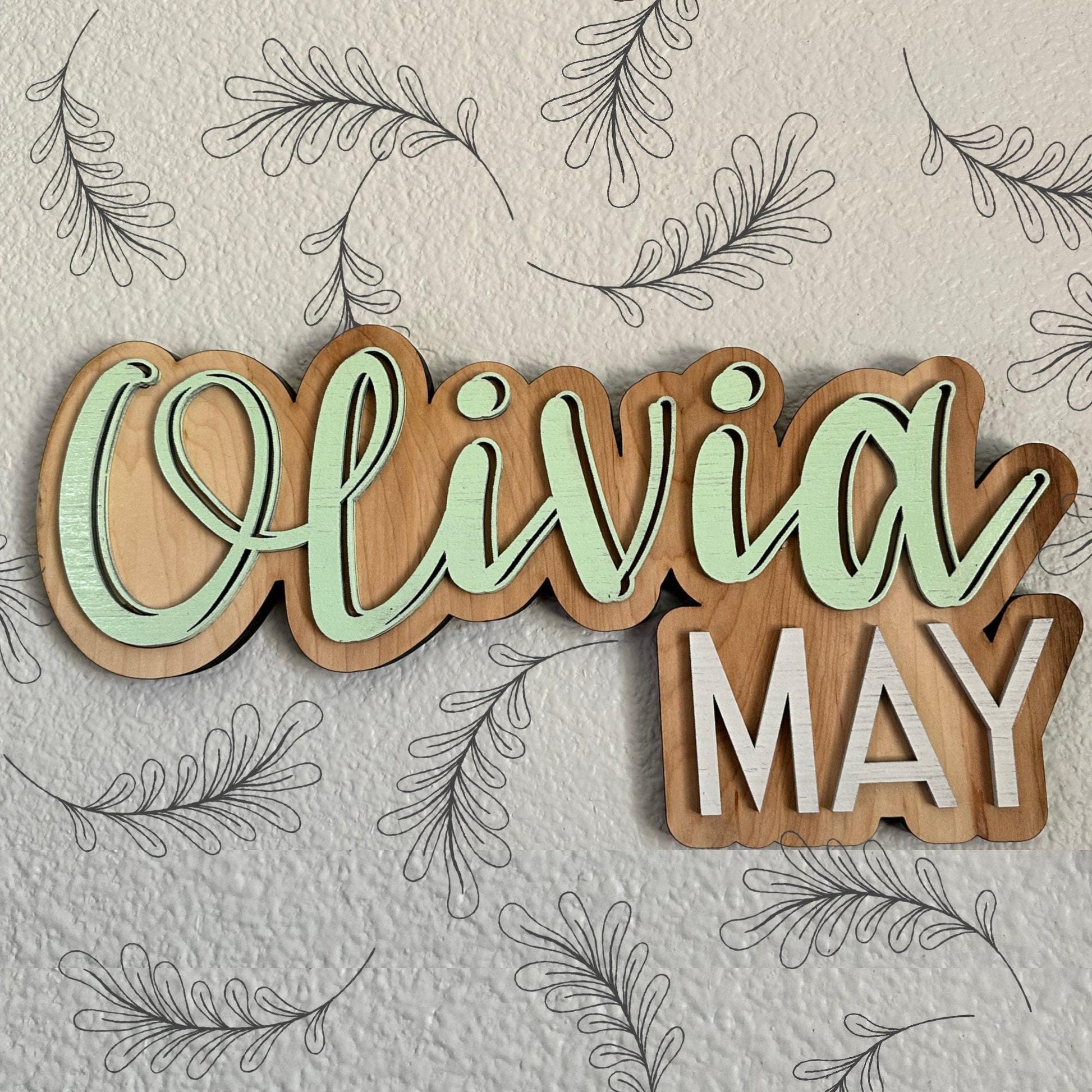 Custom business logo ~ custom wooden layered sign with 3d text ~wedding sign, small business sign, nursery, vendor's booth painted wood sign
