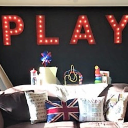 Marquee sign 4pc personalized love play wood lighted marquee sign marquee letters lighted letters......wedding photo prop pictures party