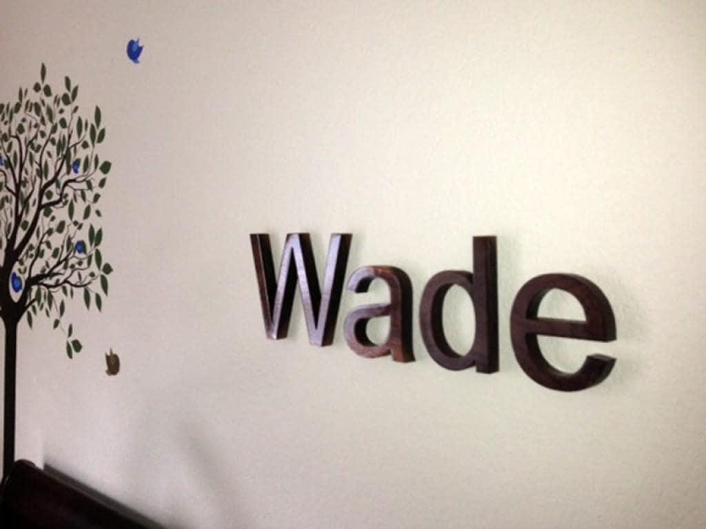 Large 18" maple wood letters - play sign, love, custom wood name sign, lighted marquee game room, kids room, wedding, nursery