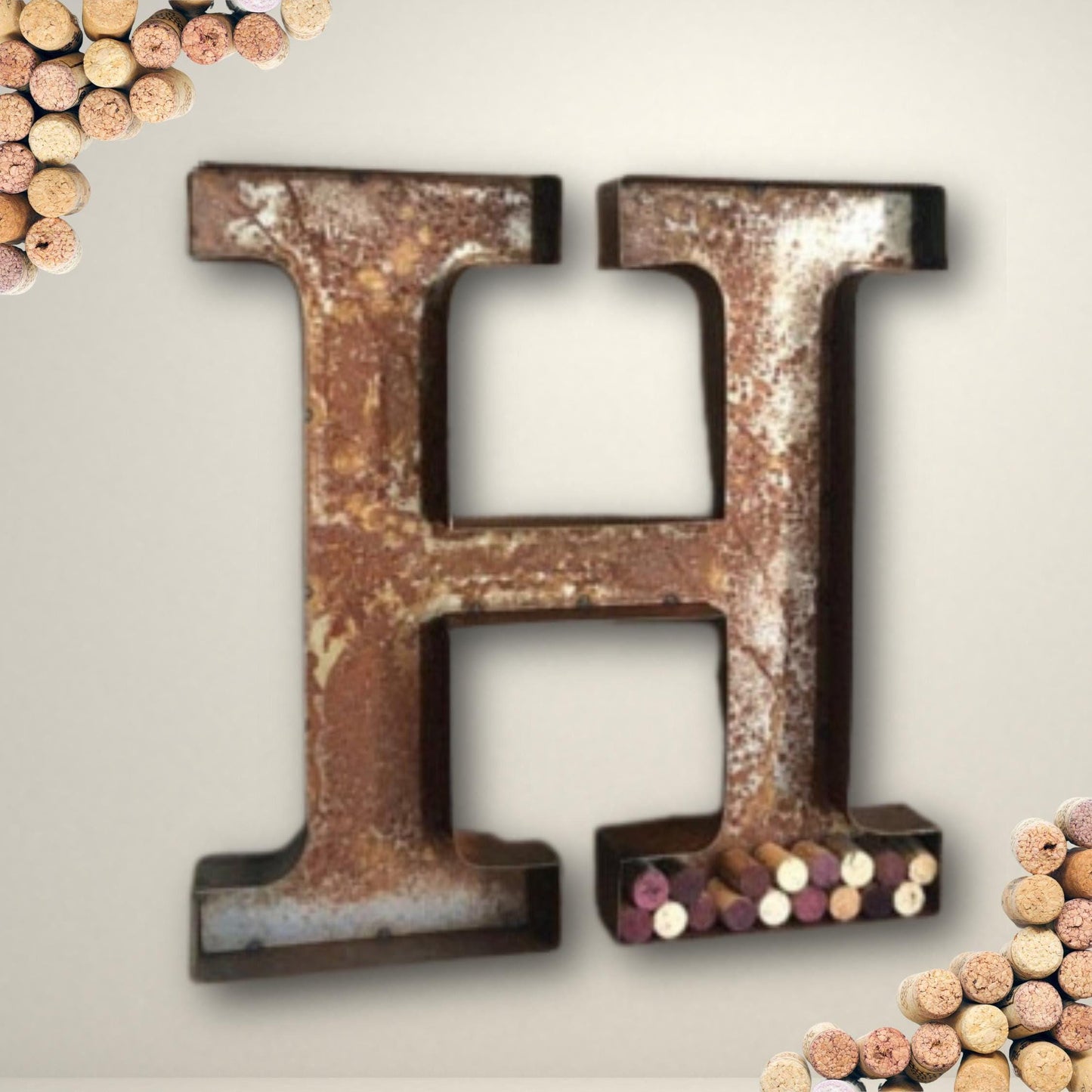 Channel letter wedding letters initials letters & numbers wine corks 24"...… letter metal succulent letter wedding home decor birthday