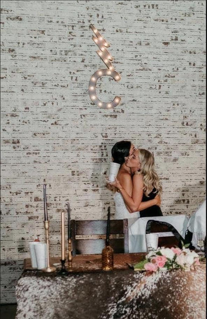 24" Custom Logo Sign Marquee TS Stained Burnt Wood