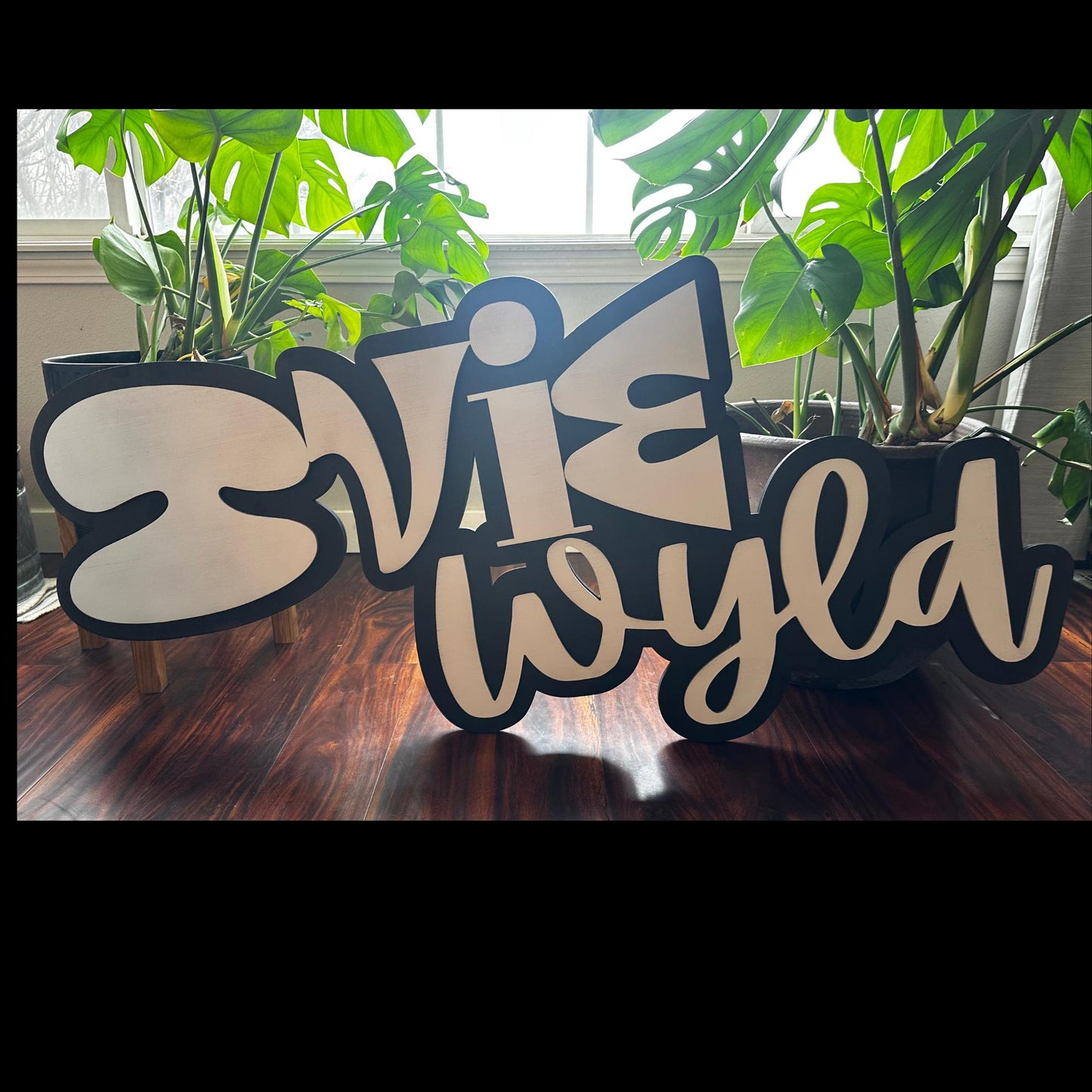 Custom business logo ~ custom wooden layered sign with 3d text ~wedding sign, small business sign, nursery, vendor's booth painted wood sign