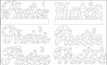 Metal photos sign marquee lighted steel letters... photos love open bar dream custom personalized wedding gift photo booth bus photos