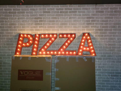 Marquee letters Custom sign wood business........... Lighted Letters and numbers Coffee BAR PIZZA Restaurant Ice Cream Boba Boutique Shop