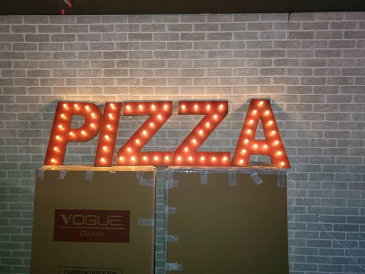 Marquee letters Custom sign wood business........... Lighted Letters and numbers Coffee BAR PIZZA Restaurant Ice Cream Boba Boutique Shop