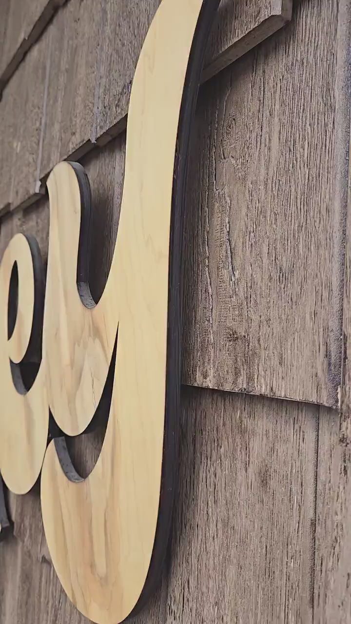 Big custom wood sign letters, personalized, 3d, nursery, home, wedding, boho, mid century, bar, business, baby shower gift name wall art