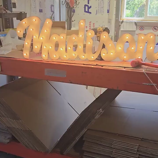 Sale marquee sign light sign personalized wood ... love play eat bbq open yum bar dream custom.. wedding gift anniversary vendor restaurant