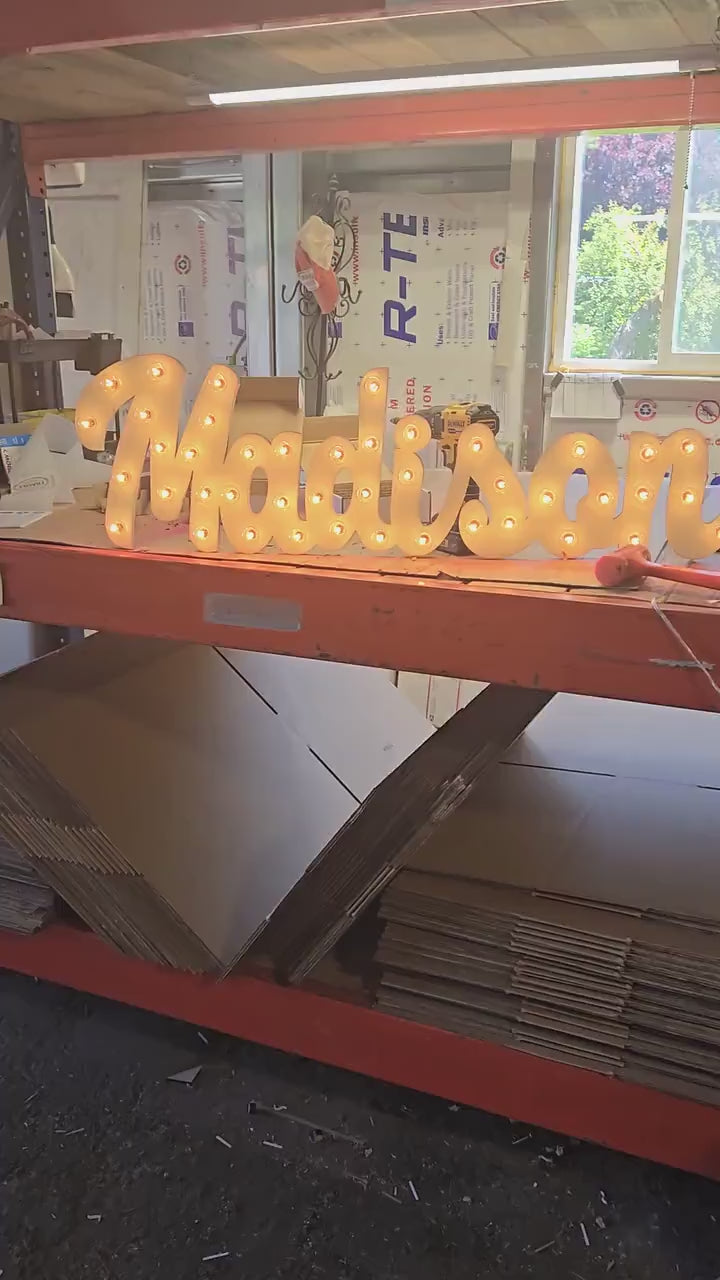 Sale marquee sign light sign personalized wood ... love play eat bbq open yum bar dream custom.. wedding gift anniversary vendor restaurant
